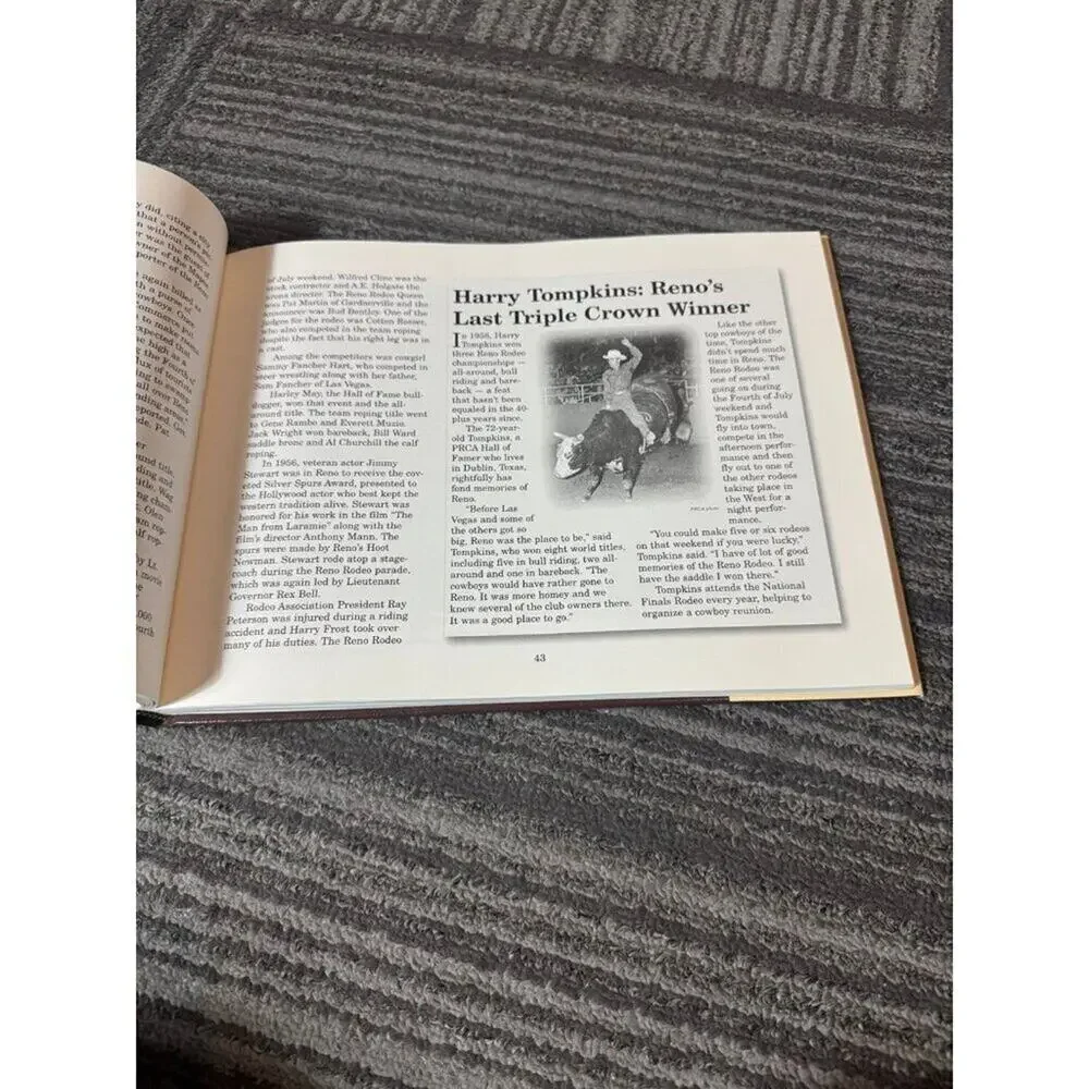 Reno Rodeo A History The 1st 80 Years by Guy Clifton Hardcover Coffee Table Book